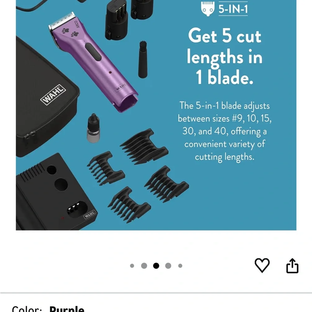 NWOT Wahl Professional Animal Pet, Dog, Cat groomer - Picture 4 of 8